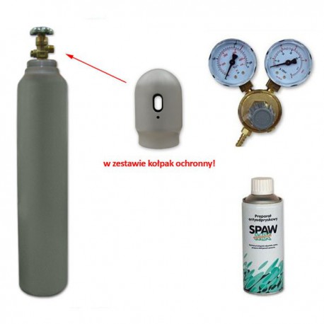 Butla CO2 6kg + reduktor + spawmix