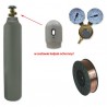 Butla CO2 6kg + reduktor + drut Około Butla CO2 5kg 8l 150 bar + reduktor + drut