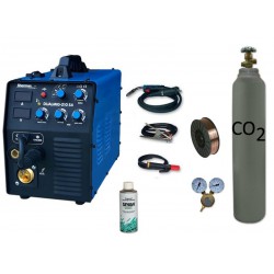 Spawarka Sherman DUALMIG 210 S4 + drut + butla + reduktor dwumanometrowy + spawmix