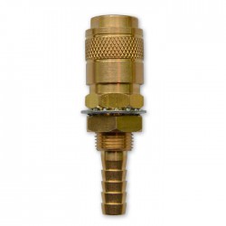 Gniazdo szybkozłącza typ R21 panelowe gaz króciec 8mm