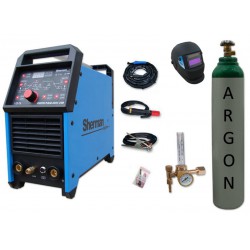 Spawarka DIGITIG 200GD AC/DC pulse Sherman + przyłbica V1a + butla + reduktor z rotametrem