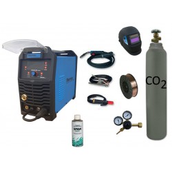 Spawarka Sherman DIGIMIG 200 Synergic + drut + przyłbica V1a + butla + reduktor dwumanometrowy + spawmix Synergiczna