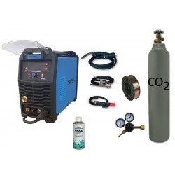 Spawarka Sherman DIGIMIG 200 Synergic + drut + przyłbica V1a + butla + reduktor dwumanometrowy + spawmix Synergiczna