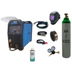 Spawarka Sherman DIGIMIG 200 Synergic + drut + przyłbica V4 + butla mix + reduktor dwumanometrowy + spawmix Synergiczna