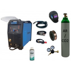 Spawarka Sherman DIGIMIG 200 Synergic + drut + przyłbica V1a + butla mix + reduktor dwumanometrowy + spawmix Synergiczna