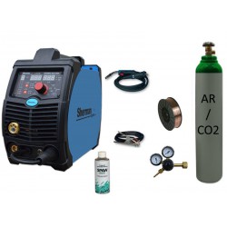Spawarka DIGIMIG 225GDS synergiczna Sherman + drut + butla mix + reduktor dwumanometrowy + spawmix 