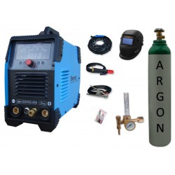 Spawarka Sherman DIGITIG 200 DC Multipro + przyłbica V2a + butla + reduktor z rotametrem