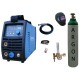 Spawarka Sherman DIGITIG 216P AC/DC inwertorowa + przyłbica V1a + butla + reduktor z rotametrem