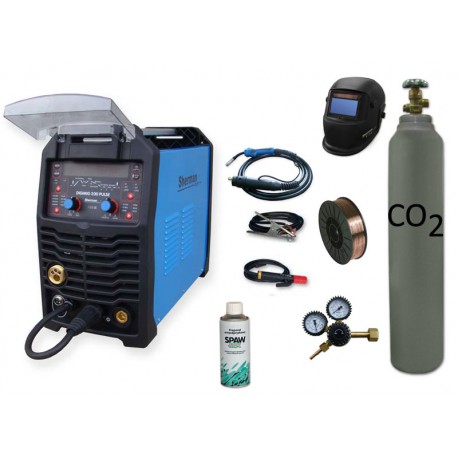 Spawarka Sherman DIGIMIG 200 Pulse synergiczna + butla + drut + reduktor + przyłbica v4