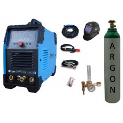 Spawarka Sherman DIGITIG 200 DC Multipro + przyłbica V2a + butla + reduktor z rotametrem