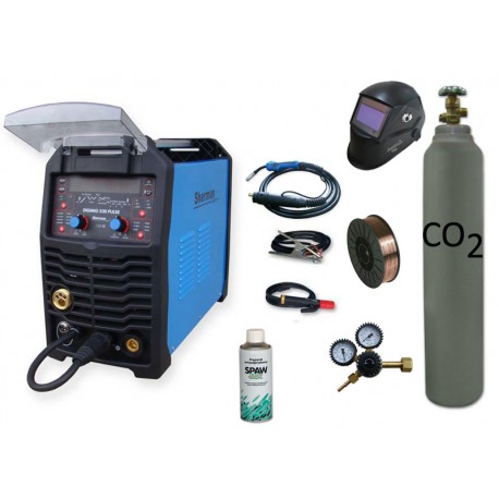 Spawarka Sherman DIGIMIG 200 Pulse synergiczna + butla + drut + reduktor + przyłbica v1a