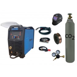 Spawarka Sherman DIGIMIG 200 Synergic + drut + przyłbica V2a + butla + reduktor dwumanometrowy + spawmix Synergiczna