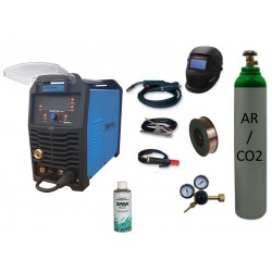 Spawarka Sherman DIGIMIG 200 Synergic + drut + przyłbica V1a + butla mix + reduktor dwumanometrowy + spawmix Synergiczna