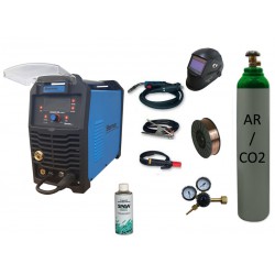 Spawarka Sherman DIGIMIG 200 Synergic + drut + przyłbica V2a + butla mix + reduktor dwumanometrowy + spawmix Synergiczna