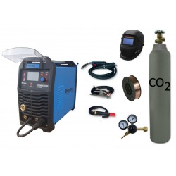 Spawarka Sherman DIGIMIG 200X Synergic + drut + przyłbica V1a + butla + reduktor dwumanometrowy + spawmix Synergiczna