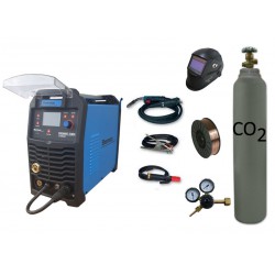 Spawarka Sherman DIGIMIG 200X Synergic + drut + przyłbica V2a + butla + reduktor dwumanometrowy + spawmix Synergiczna