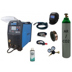 Spawarka Sherman DIGIMIG 200X Synergic + drut + przyłbica V1a + butla mix + reduktor dwumanometrowy + spawmix Synergiczna