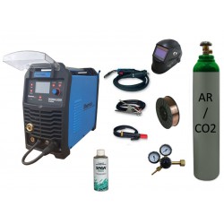 Spawarka Sherman DIGIMIG 200X Synergic + drut + przyłbica V2a + butla mix + reduktor dwumanometrowy + spawmix Synergiczna