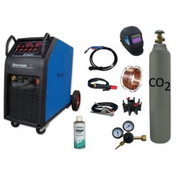 Spawarka MTM 251 + butla CO2 6kg + reduktor dwumanometrowy + przyłbica samościemniająca V1a + drut + adaptor + spawmix