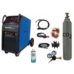 Spawarka MTM 251 + butla CO2 6kg + reduktor dwumanometrowy + przyłbica samościemniająca V1a + drut + adaptor + spawmix