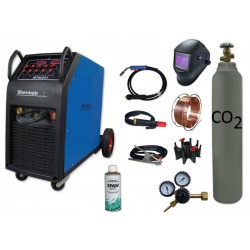 Spawarka MTM 251 + butla CO2 6kg + reduktor arg/co2 + przyłbica samościemniająca V3b + drut + adaptor + spawmix