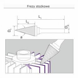 Frez płomieniowy H102006