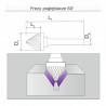 Frez pogłębiacz 90st K120606 Około Frez pogłębiacz 60st J121106