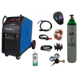 Spawarka MTM 251 + butla CO2 6kg + reduktor dwumanometrowy + przyłbica samościemniająca V1a + drut + adaptor + spawmix