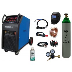 Spawarka MTM 251 + butla mix + reduktor arg/co2 + przyłbica samościemniająca V1a + drut + adaptor + spawmix