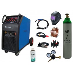 Spawarka MTM 251 + butla mix + reduktor arg/co2 + przyłbica samościemniająca V3b + drut + adaptor + spawmix
