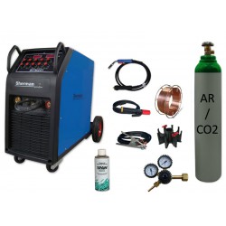 Spawarka MTM 251 + butla mix + reduktor arg/co2 + przyłbica samościemniająca V4 + drut + adaptor + spawmix