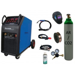 Spawarka MTM 251 + butla mix + reduktor arg/co2 + przyłbica samościemniająca V1a + drut + adaptor + spawmix