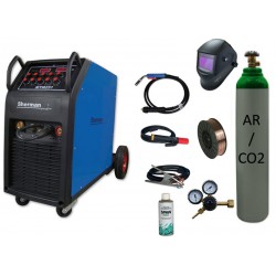 Spawarka MTM 251 + butla mix + reduktor arg/co2 + przyłbica samościemniająca V3b + drut + spawmix