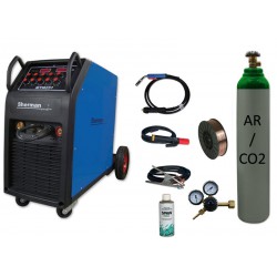 Spawarka MTM 251 + butla mix + reduktor arg/co2 + przyłbica samościemniająca V1a + drut + spawmix
