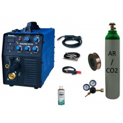Spawarka Sherman DUALMIG 210 S4 + drut + butla + reduktor dwumanometrowy + spawmix