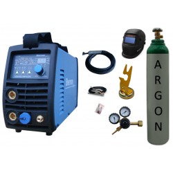 Spawarka Sherman DIGITIG 216P AC/DC inwertorowa + przyłbica V3b + butla + reduktor + uchwyt magnetyczny tig