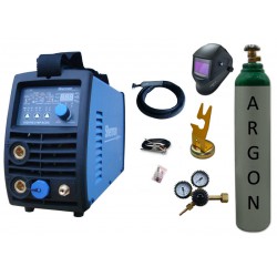 Spawarka Sherman DIGITIG 216P AC/DC inwertorowa + przyłbica V3b + butla + reduktor + uchwyt magnetyczny tig