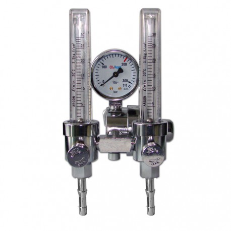 Reduktor Argon/CO2 z 2 rotametrami RBR2-CO2 argonowy