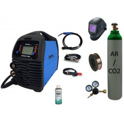 Spawarka Sherman DIGIMIG 210XS inwertorowa Synergia + butla mix + drut + reduktor + przyłbica v1a