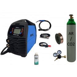 Spawarka Sherman DIGIMIG 210XS inwertorowa Synergia + butla mix + drut + reduktor + przyłbica v1a
